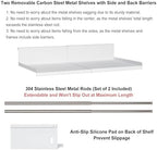 Expandable Under Cabinet Shelf Organizer with 1.25 Inches Thick Clips, Heavy Duty Extendable Under Shelf Storage Basket for Pantry or Laundry Room, White, 2 Pack, Interior: 5.7" H x 8.54" D - Image 4