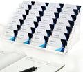 Vevitts Acrylic Business Card Holder for Desk Multiple Business Card Holders 28 Slot 7 Tier Large Business Card Organizer Business Card Display Rack Clear Plastic Business Card Stand for Home Office by Vevitts