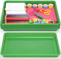 Hoteam 10 Pack Flat Bins Paper Trays,Green,16.14 X 11.81 X 1.38 Inch by Hoteam