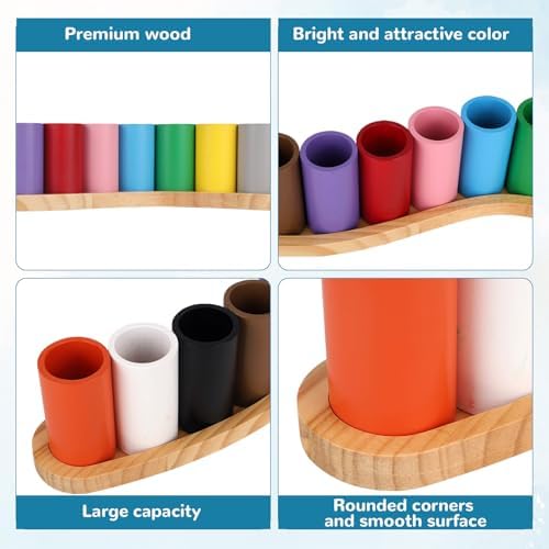 Wooden Colored Pencil Holder, Crayon Organizer - Image 3