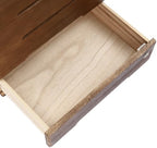 Wooden Desktop Drawer Organizer, 4 Lockable Drawers Cabinet Countertop Storage Box with Drawers Office Supplies Receipt File Organizer Flat File Cabinet for Study, Dresser - Image 5