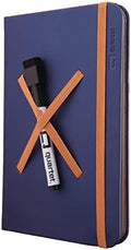 Quartet Portable Glass Dry-Erase Pad, 5" x 8", Closeable Cover, Kickstand, Desktop, White Board, Notepad, Travel, Blue (Q090GDPN03) by Quartet
