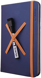 Quartet Portable Glass Dry-Erase Pad, 5" x 8", Closeable Cover, Kickstand, Desktop, White Board, Notepad, Travel, Blue (Q090GDPN03) by Quartet