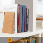 DRELIFAM Red Oak Book Ends Heavy Duty Handmade Book Ends for Shelves Decorative Bookends to Hold Heavy Books (Red Oak Large) - Image 5