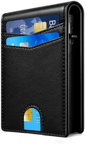 QLD 2026 Wallet for Men - RFID Blocking Slim Minimalist Wallet, Black by QLDBrand