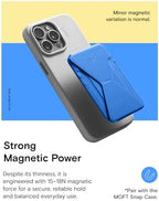 MOFT Magnetic Wallet Stand Compatible with iPhone 17/16/15/14/13/12 Series, Angle Adjustment & Magsafe Compatible MOVAS Phone Stand,Sapphire - Image 4