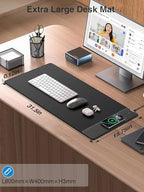 Wireless Charging Mouse Pad, 31.5"x15.8" Large Desk Mat, Smooth Glide - Image 7