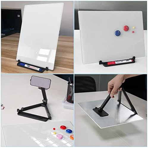 Magnetic Glass Whiteboard Desktop Easel, 16x12 Tabletop Glass Dry Erase Board with Adjustable Stand, ZHIDIAN Portable Tempered Glass Writing Board for Desk Office Home - Image 6