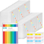 Caydo 36 Pieces Paper Storage for 8.5 × 11 papers with 48 Sticky Index Tabs by Caydo