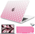 Teryeefi for MacBook Air 13.6 inch Case M5 M4 M3 M2 2022-2026 Release, Pink Polka Dots by Teryeefi
