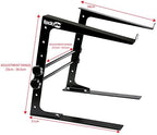 RockJam RJLP1 Adjustable DJ Laptop Stand, Anti Slip Desktop Riser - Image 2