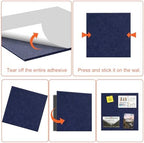 Cork Boards for Walls 48" x 36" Felt Board Alternative, 12 Pack Felt Wall Tiles Bulletin Board, Large Cork Board for Office Pin Board Tack Board Cork Boards - Image 5