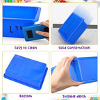 Sintuff 48 Pcs Classroom Paper Tray, Stackable Letter Size Bin, Multicolor - Image 2