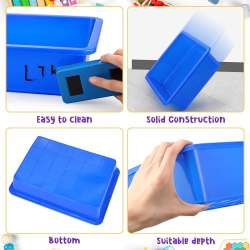 Sintuff 48 Pcs Classroom Paper Tray, Stackable Letter Size Bin, Multicolor - Image 2