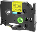 USUPERINK 20PK Compatible for Ptouch HSe-631 HSe631 HS-631 HS631 Black on Yellow 11.7mm 0.46'' Heat Shrink Tubing for Wire Cable for PT340 PT330 PT350 PT520 PT530 PT540 Label Maker Tape by USUPERINK