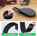 MEKASS Ergonomic Mouse Pad and Keyboard Wrist Rest Set, Super Soft Memory Foam Desk Wrist Support for Computer Keyboard, Non-Slip Arm Palm Rests Cushion for Typing Gaming Office Laptop Mac (Black) - Image 5