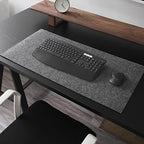 ZPEE Felt Gaming Mouse Pad Large,Not-Slip Mouse Mats for Computer Writing Mat for Desk Mice Mat Washable Keyboard Mat-Grey 30x60cm by Unknown
