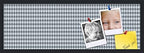 PinPix 36x12 inch Cork Bulletin Board. This Decorative Framed Pin Board Comes with Diamond Pattern in Grey and Blue Design and Satin Black. Ideal for Home, Office Decor or School (PinPix-227) by PinPixBulletinBoards