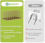 Desk File Organizer Vertical 7 Sections Mesh File Sorter Paper Storage Organizer for Desk, Office Organization File Holder Rack, Gold - Image 6