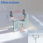 Picture Hanger Notch J Peg Hook Slatwall/Pegboard 500 Screw - Image 2