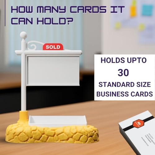 Custom Real Estate Business Card Holder | Realtor Card Holder – SOLD Sign for Real Estate Broker & Agents | Realtor Marketing | Realtor Gift (Design 9) - Image 5