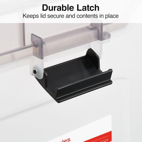 STAPLES File Box Portable Tote, Letter Size, Clear, 2/Pack - Image 3
