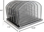 Huron 6-Slot Vertical Organizer, Black Steel Mesh - Image 5