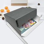 Lineco Drop Front Archival Storage Box, 14.75x18.75x3 in, Gray, 2 Pack - Image 3