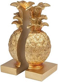Creative Co-Op Decorative Resin Pineapple Bookends, Gold Finish by Unknown