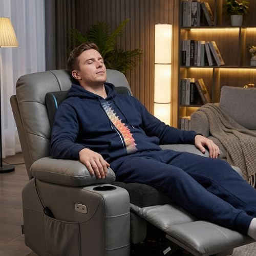 baibu Memory Foam Recliner Cushion with Lumbar Pillow, 20 x 20 x 5 in,Black - Image 2