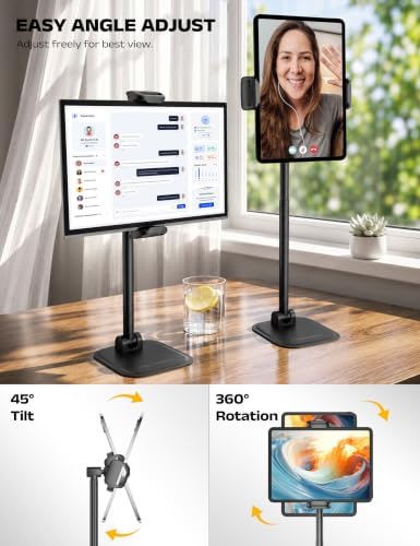 Foldable Portable Monitor Stand,iPad Stand for Desk Holds 4.4LB - Image 5