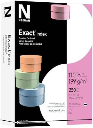 Neenah Exact 30% Recycled Extra-Heavyweight Index Card Stock, 8 1/2in. x 11in., 110 Lb, White, pk Of 250 Sheets, 40411 - Image 2