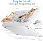 Mektron Case for MacBook Pro 16 Inch A2141 Cover 2019 Release 16" with Liquid Retina Display/Touch ID, Plastic Hard Shell with Keyboard Skin & Screen Protector & Dust Plug, Fox and Deer - Image 3