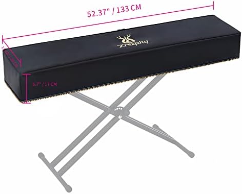 Piano 88 Keys Keyboard Dust Cover with Music Stand Opening of Zipper Design, Dust Proof Cover Compatible for Yamaha P35 P45 P48 P71 P85 P95 P105 P115 P125 Digital Pianos Keyboards - Image 3