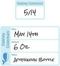 Name Bubbles - Reusable Baby Bottle Labels for Daycare (20 Labels) - Kids Washable Name Tags for Bottles, Sippy Cups, & Snack Containers, Waterproof, Baby Name Stickers, Write-On (Whale) by NameBubbles