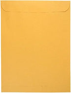 JAM PAPER 11 1/2 x 14 1/2 Open End Catalog Commercial Envelopes - Brown Kraft Manila - Bulk 500/Box - Image 3