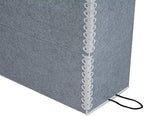 Lineco Archival Document Storage Box, Gray, 12.5" x 10.5" x 5" - Image 4