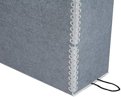 Lineco Archival Document Storage Box, Gray, 12.5" x 10.5" x 5" - Image 4