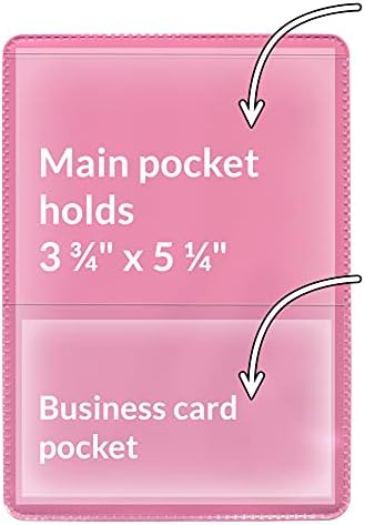 StoreSMART® - Pink-Back Auto Insurance & ID Card Holders - 200 Pack - RFS20-PK200 - Image 2