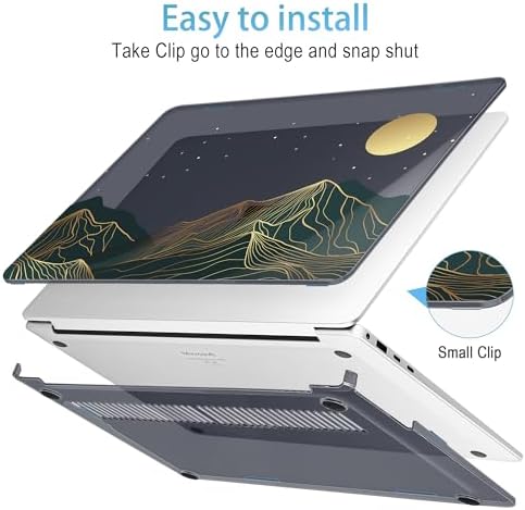 Mektron Case for 13.8" Microsoft Surface Laptop 8/7 (2026/2024) Surface Laptop 13.8 Inch Cover Fits Model 2036, Keyboard Cover +Screen Protector +Dust Plugs, Abstract Mountain C112 - Image 3