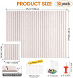 SKOCHE 48" x 36" Large Felt Bulletin Board 12 Pack Cork Board Alternative - Image 2