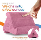 Flippy Original Tablet Pillow Stand & iPad Holder, Gift for Book Lovers & Readers, Multi-Angle Stand with Storage for Lap, Desk & Bed, Compatible with Kindle, Fire, iPad & Samsung, Pinkarama 4.0 - Image 4