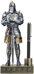 King's Guard Knight Pen Stand Desk Organizers for Desk Blue by HDMbigmiHomeDecorations