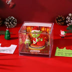 3D Calendar 2027, Tear-Away Desk Calendar, Paper Art Memo Pad, LED Light (Christmas C) - Image 4