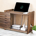 WiFi Box Hider Wood, Cable Organizer Storage Cabinet - Image 5