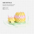 3D Printed Dragon Pencil Holder for Desk, Removable Dragon Egg Pen Holder, Cute Pencil Cup Desk Organizer for Pens, Pencils, Paper Clips, Makeup Brushes, Fantasy Desk Decor Gift for Kids - Image 5