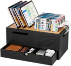 Homde Office Charging Station Organizer: 2 Layer Charger Holder (Black) by Homde