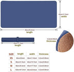 Desk Mat, Waterproof Desk Pad Protector, Eco-Friendly Natural Cork & Leather Double-Sided Office Desk Mat Mouse Pad, Smooth Surface Soft Desk Writing Mat for Office Home Work Game (Blue, 47x24Inch) - Image 7