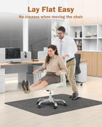 Blvornl Office Chair Mat for Hardwood Floor, 35.4"*47.2" Desk Computer Mat for Hard Wood, Large Anti-Slip Hard Floor Protector Rolling Chair Mat, PVC Desk Rug for Office Black - Image 5