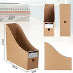 Geyee 50 Pcs Cardboard Magazine Holder Magazine File Holder, Brown - Image 2